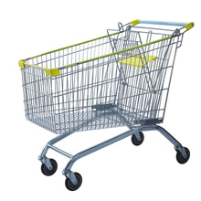 Carrito de compras de supermercado portátil desplegable de estilo europeo